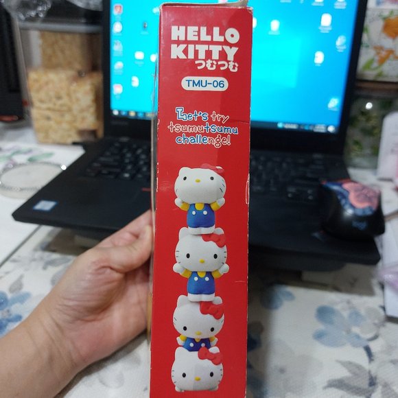 VINTAGE HELLO KITTY Tsumu Tsumu Stacking Game TMU-06 Challenge Game - Picture 2 of 7